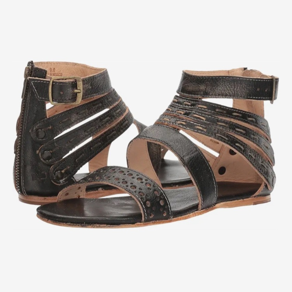 BED/STU Artemis Black LeatherSandals, Like New